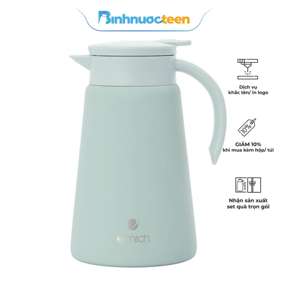 Bình giữ nhiệt gia đình inox 304 Elmich EL8356 dung tích 1L - Binhnuocteen.com