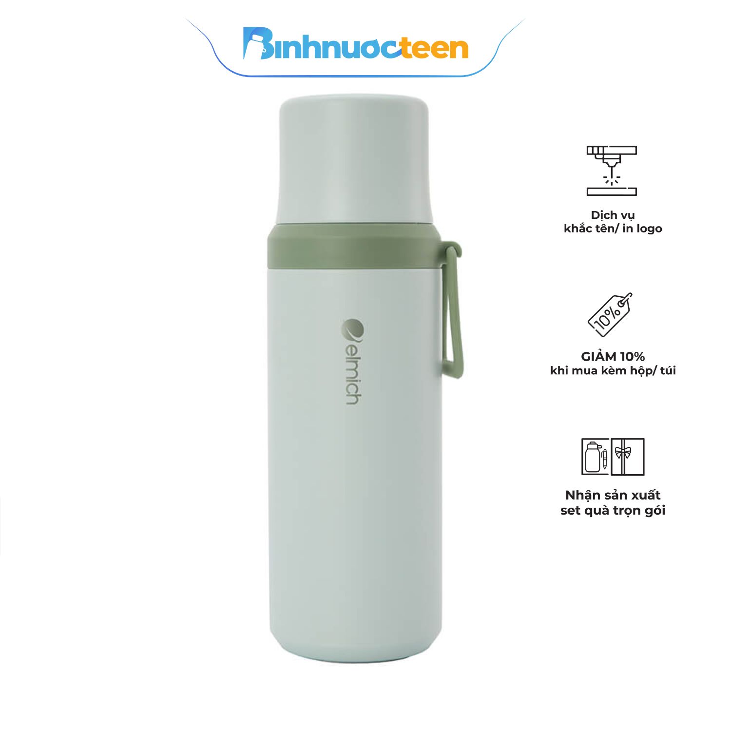 Bình giữ nhiệt inox 304 Elmich EL8357 dung tích 600ml