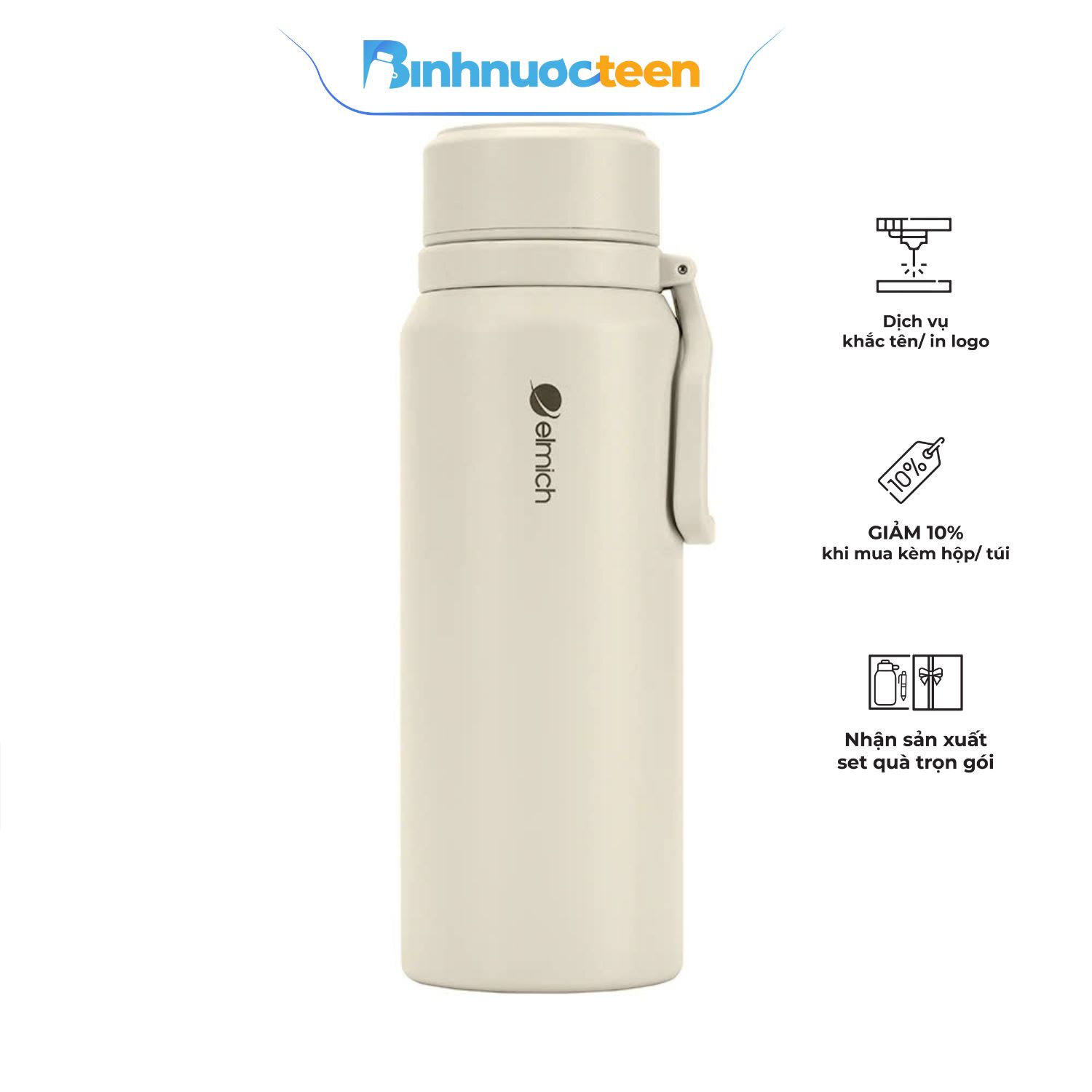 Bình giữ nhiệt inox 304 Elmich EL8382 dung tích 810ml - Binhnuocteen.com