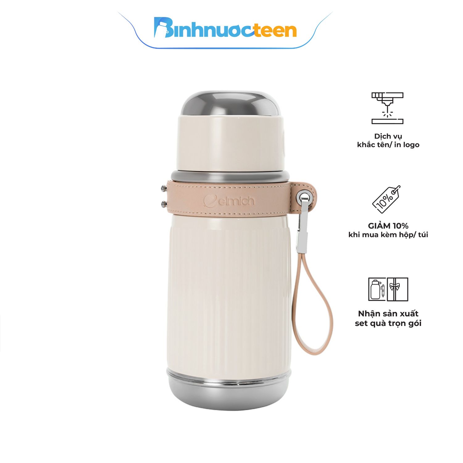 Bình giữ nhiệt inox 304 Elmich EL8387 dung tích 650ml -Binhnuocteen.com