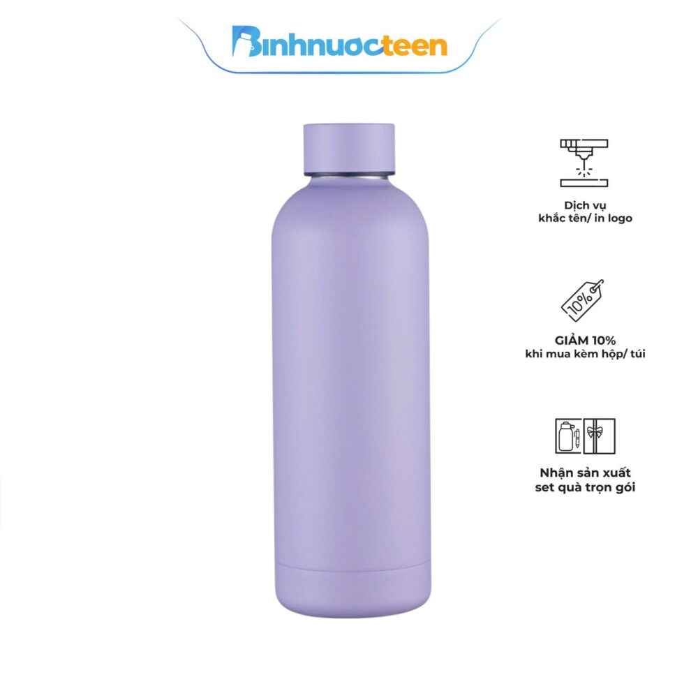 Bình giữ nhiệt 2 lớp Inox 304 Basic Pastel La Fonte 500 ml-015882 - Binhnuocteen.com