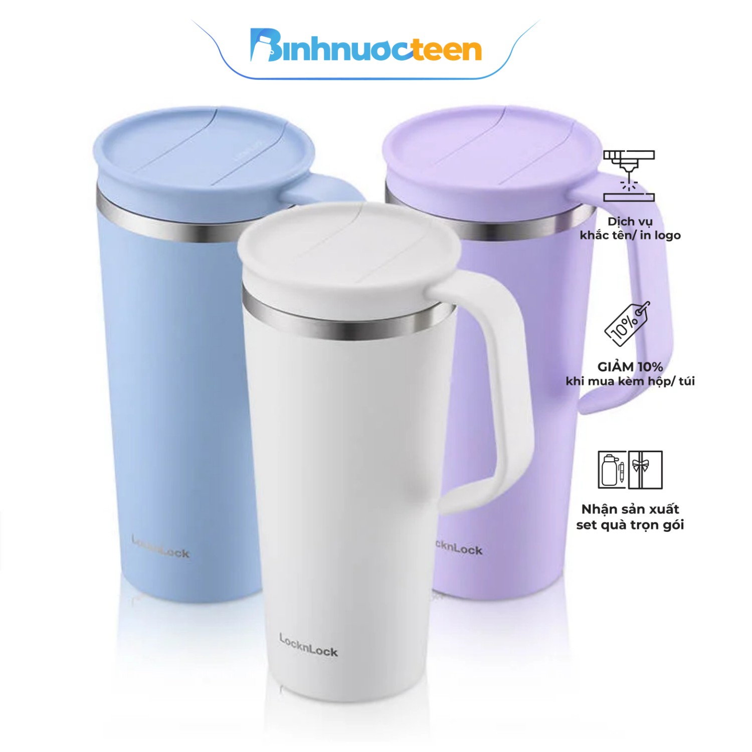 Bình giữ nhiệt Locknlock Daily Handle Tumbler LHC4330