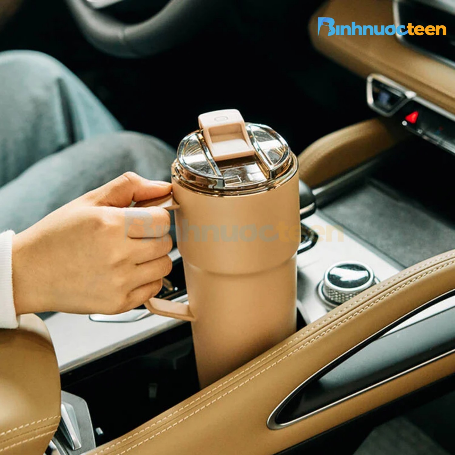 Bình giữ nhiệt LocknLock Metro Cafe HandleTumbler LHC4418 - Binhnuocteen.com