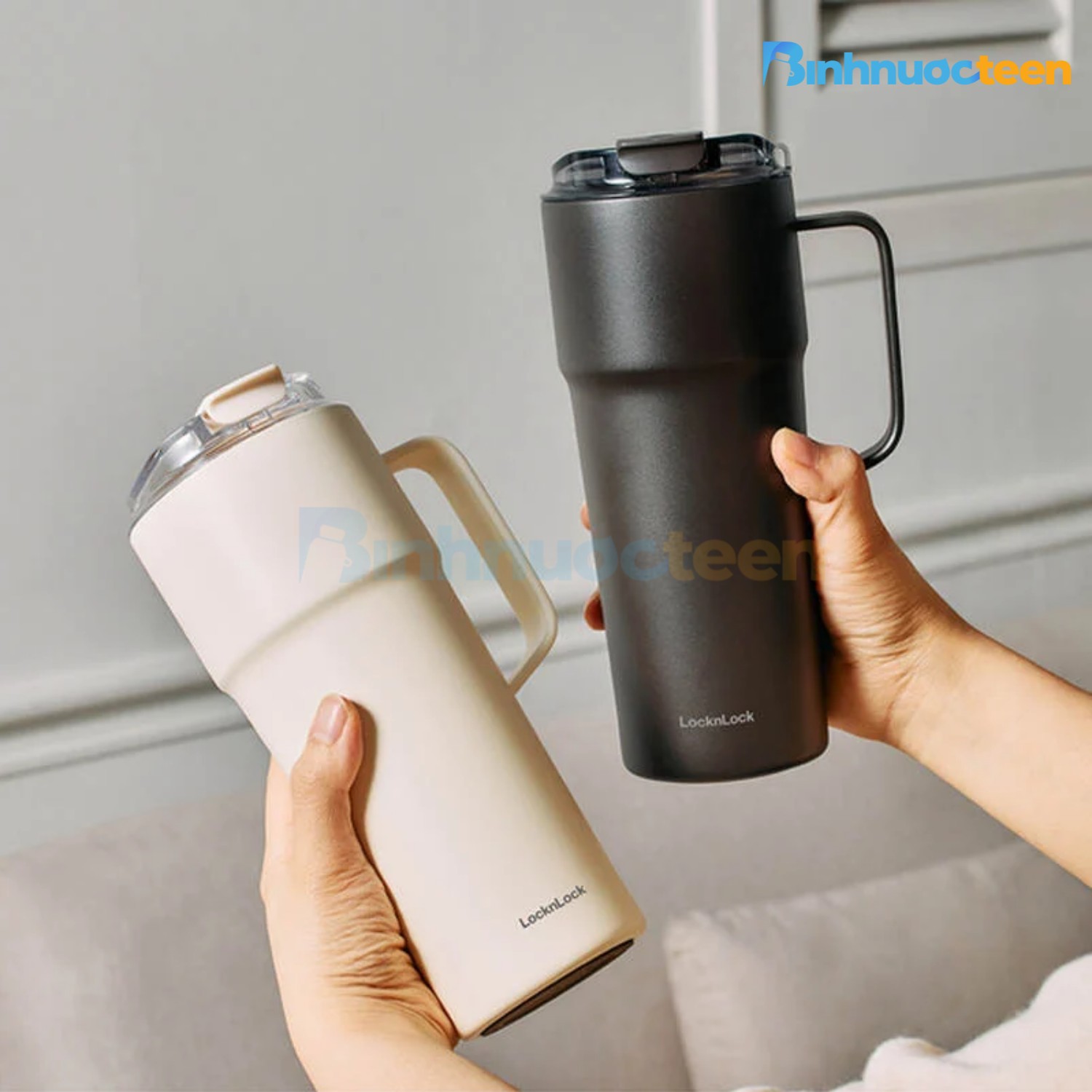 Bình giữ nhiệt LocknLock Metro Cafe HandleTumbler LHC4418 - Binhnuocteen.com
