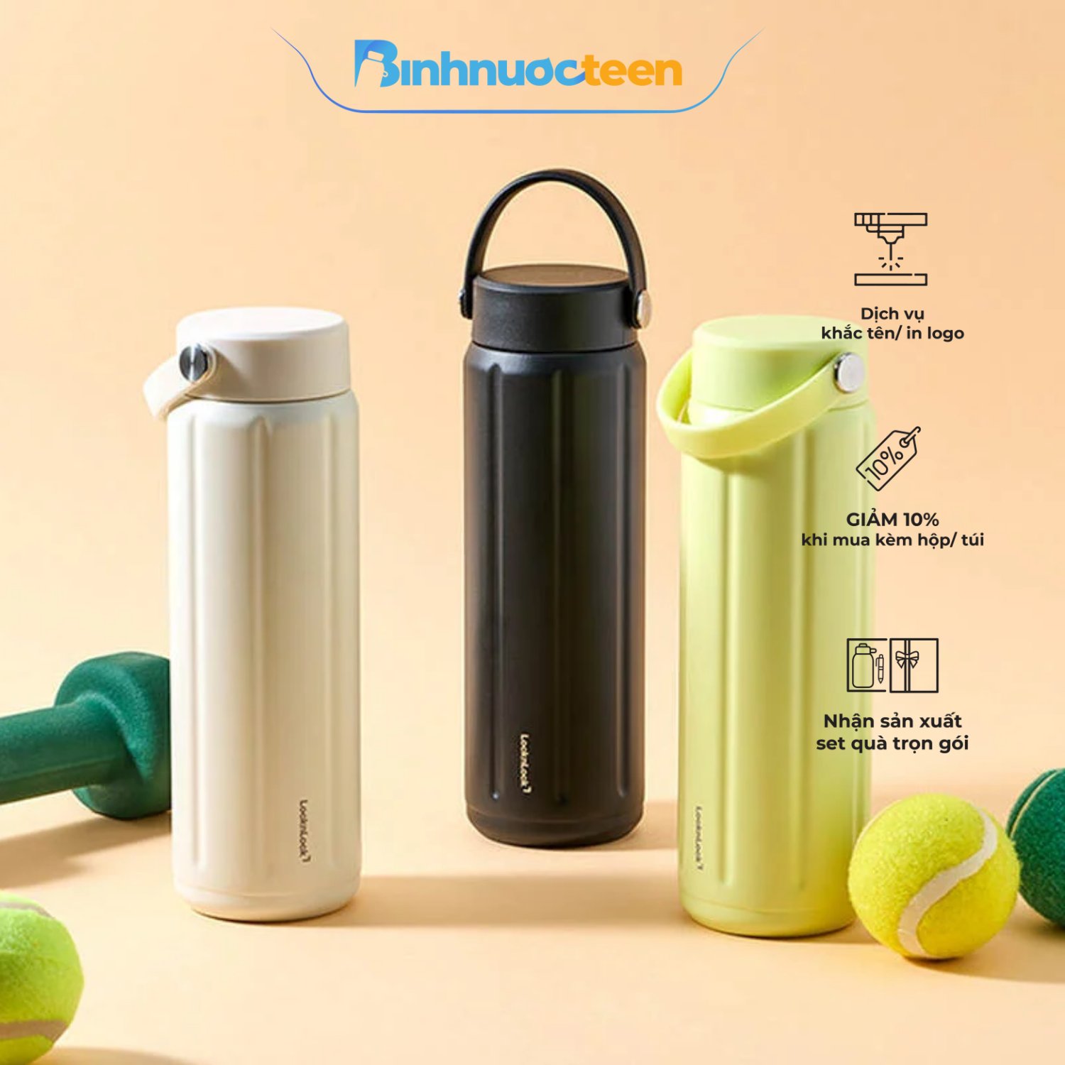 Bình giữ nhiệt LocknLock SLO Ultralight Tumbler LHC4427 - Binhnuocteen.com
