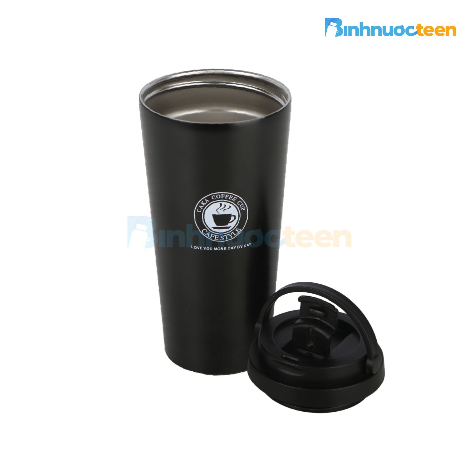 Ly giữ nhiệt La Fonte inox 304 nắp bật có quai xách 500ml-010221 - Binhnuocteen.com