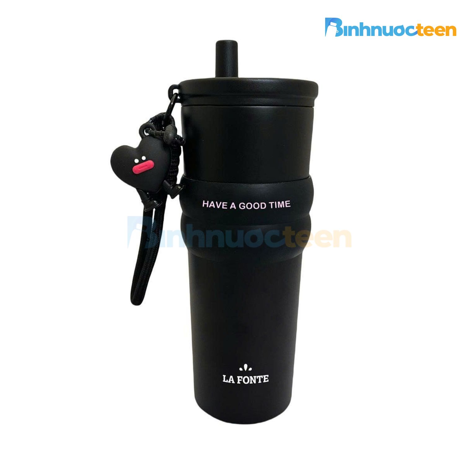 ly-giu-nhiet-la-fonte-010887-03 Ly Giữ Nhiệt 2 Lớp Inox La Fonte Kèm Charm Trái Tim 710ml-010887 - Binhnuocteen.com