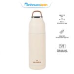 Bình giữ nhiệt chân không La Fonte có nắp quai xách nhỏ xinh 350ml 010238