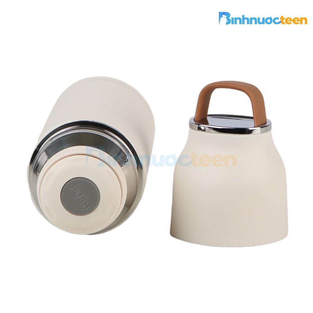 Bình giữ nhiệt chân không La Fonte có nắp quai xách nhỏ xinh 350ml-010238 - Binhnuocteen.com