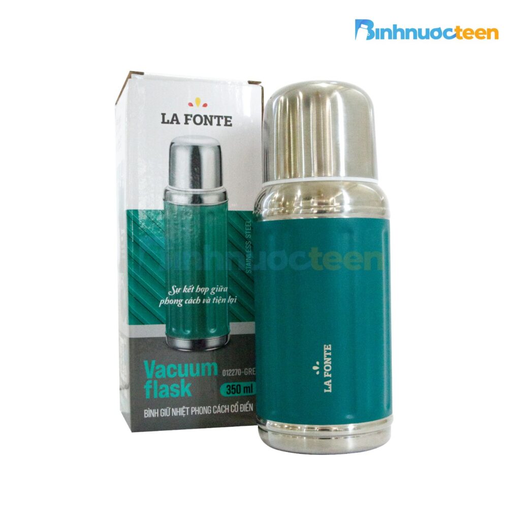 Bình giữ nhiệt phong cách cổ điển La Fonte 350ml 012270-GRE - Binhnuocteen.com