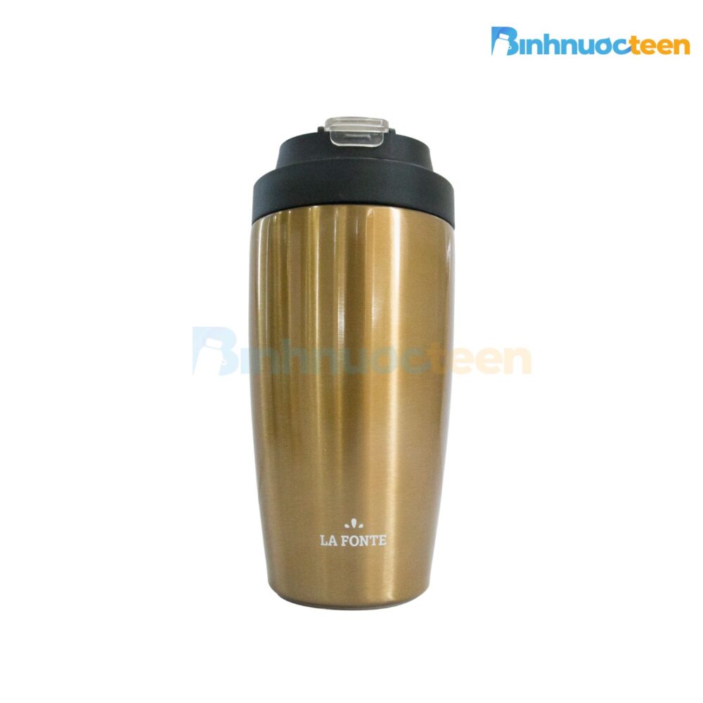 Bình giữ nhiệt inox 304 La Fonte gold 450 ml 012331-GOL - Binhnuocteen.com