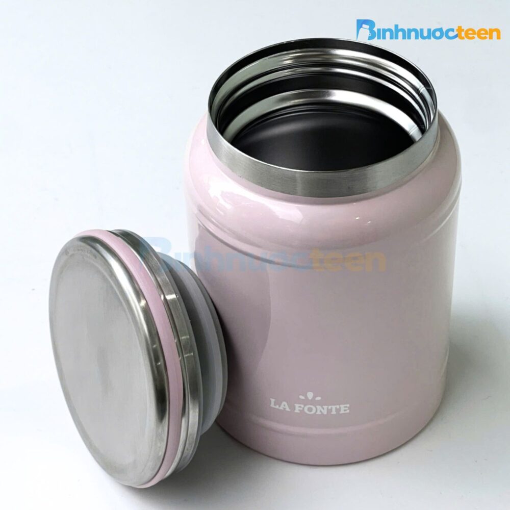 Bình giữ nhiệt đựng thức ăn inox 304 La Fonte HIRU 420 ml 012348-PIN - Binhnuocteen.com