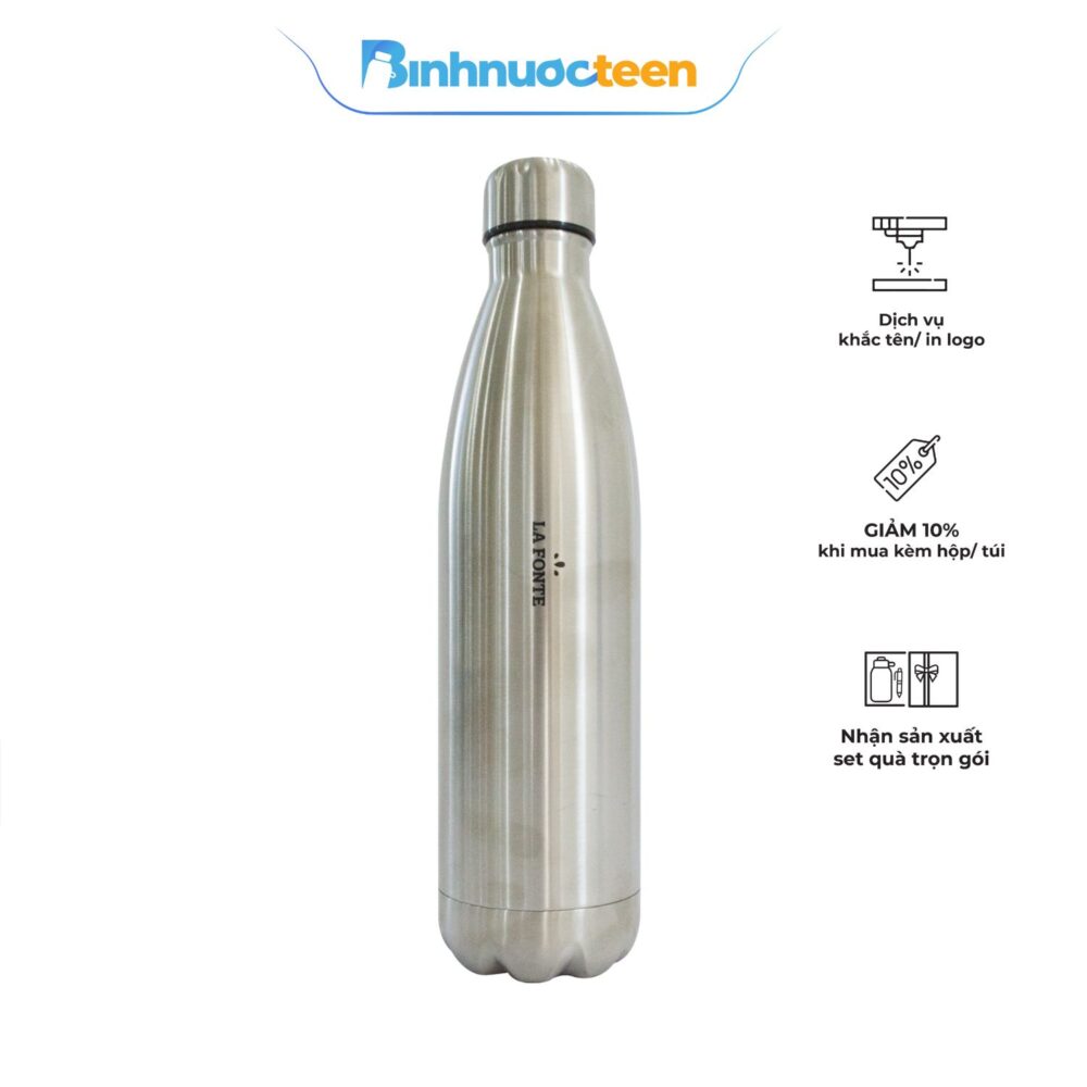 Bình giữ nhiệt inox 304 La Fonte Aura 750 ml 012362-GRA - Binhnuocteen.com
