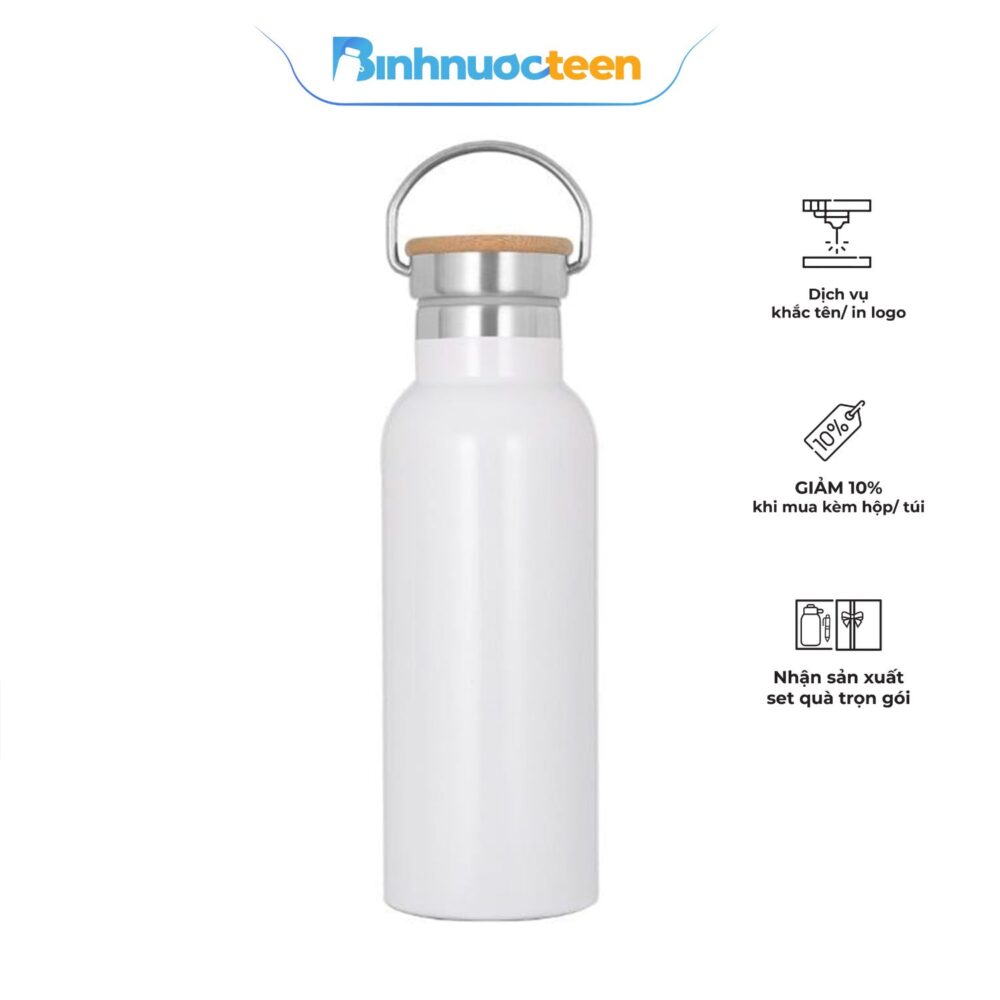 Bình giữ nhiệt SUS304 La Fonte 500ml 013376-WHI - Binhnuocteen.com