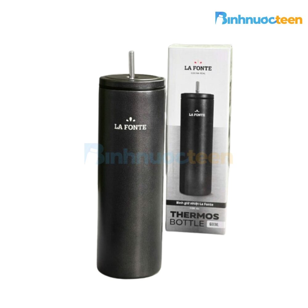 Bình giữ nhiệt La Fonte 600ml 013383-BLA - Binhnuocteen.com
