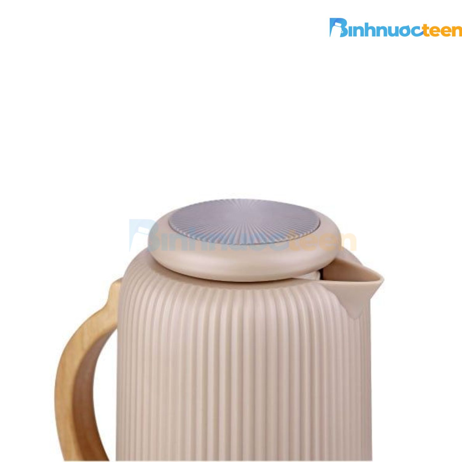 Bình Giữ Nhiệt Chân Không Cán Gỗ La Fonte 1000 ML-014755 - Binhnuocteen.com