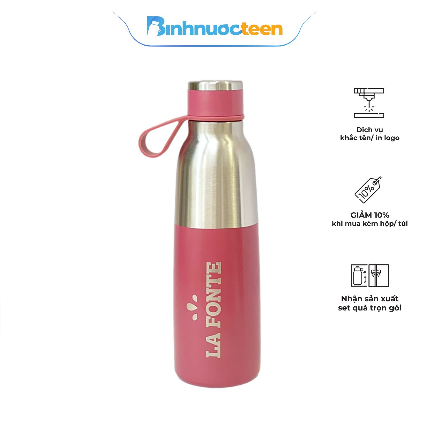 Bình Giữ Nhiệt Phiên Bản Phối Màu Phong Cách La Fonte 500ML-014762 - Binhnuocteen.com