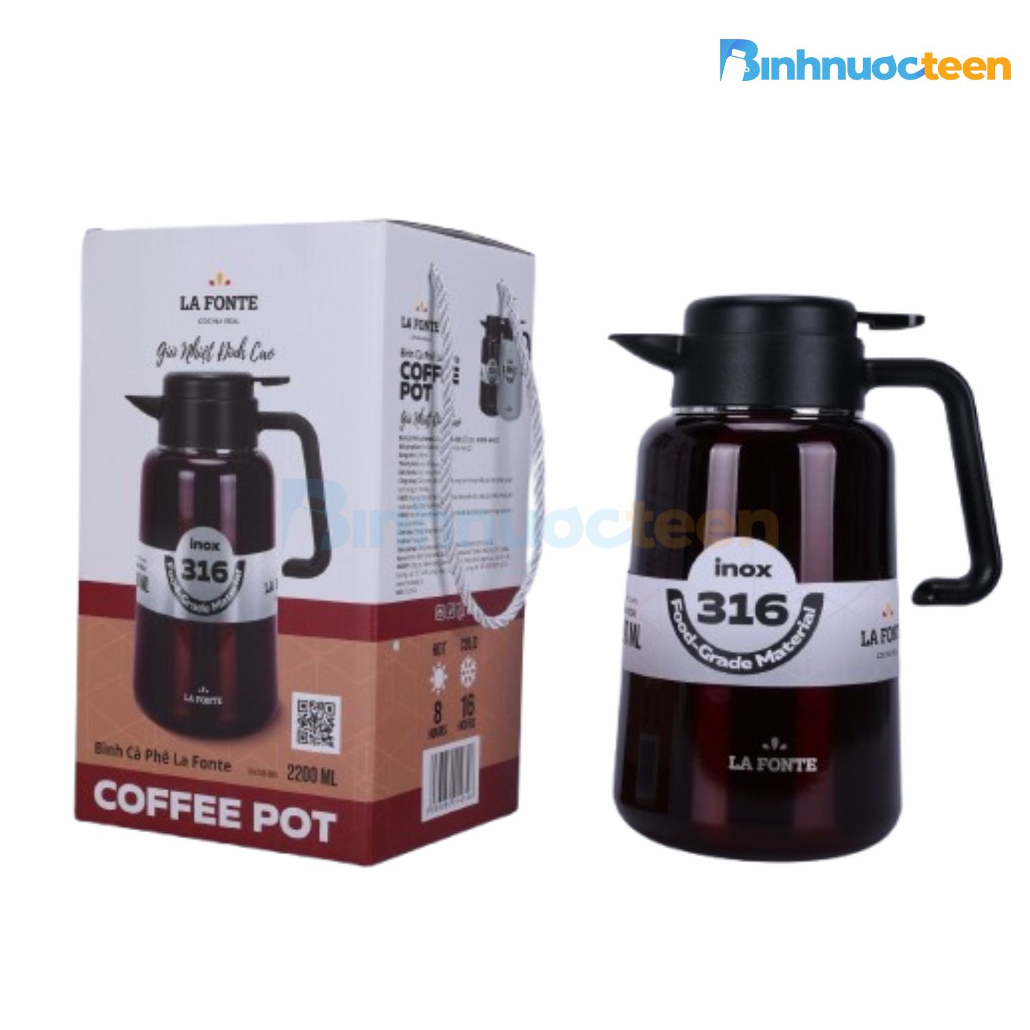 Bình cà phê La Fonte 2.2 L 014748 - Binhnuocteen.com
