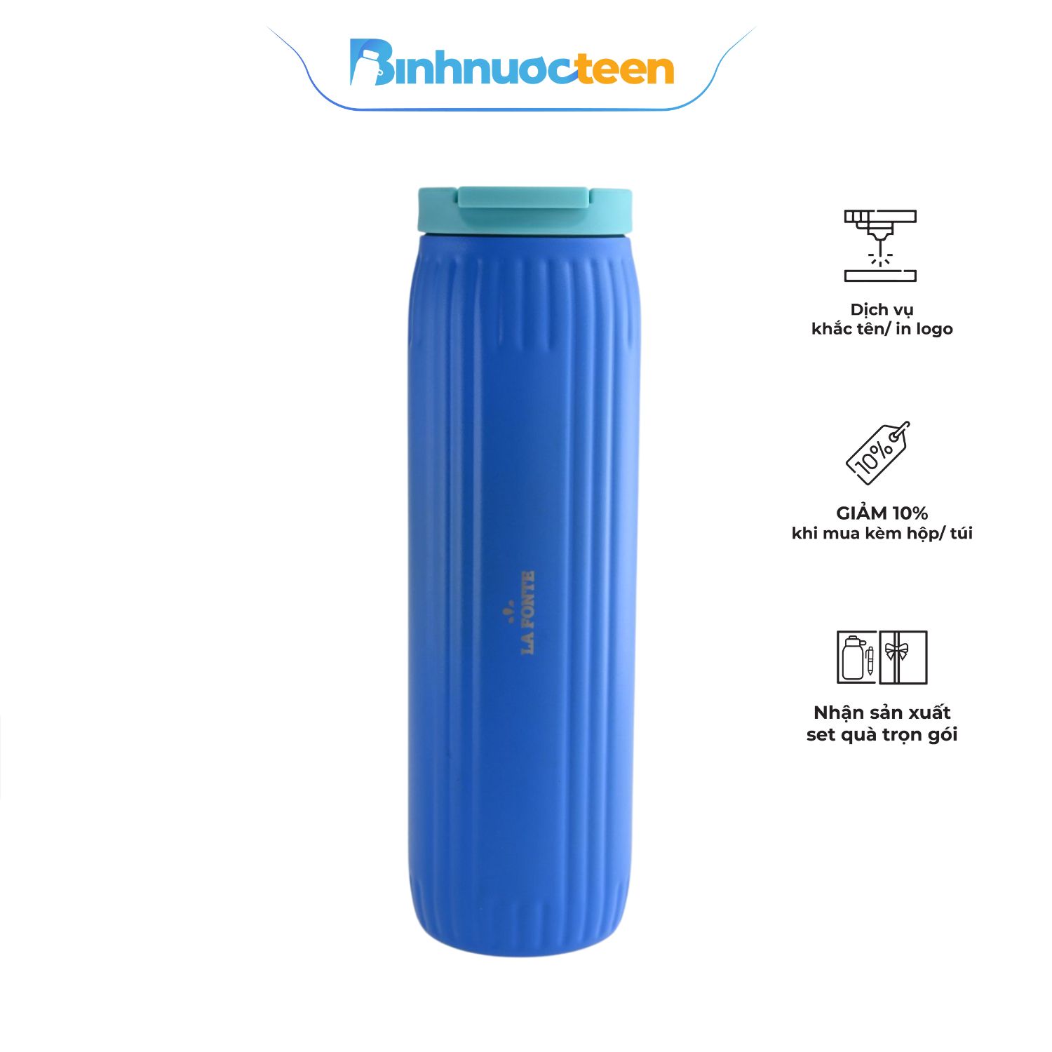 Ly giữ nhiệt 2 lớp SUS304 La Fonte 540ml 013307 - Binhnuocteen.com