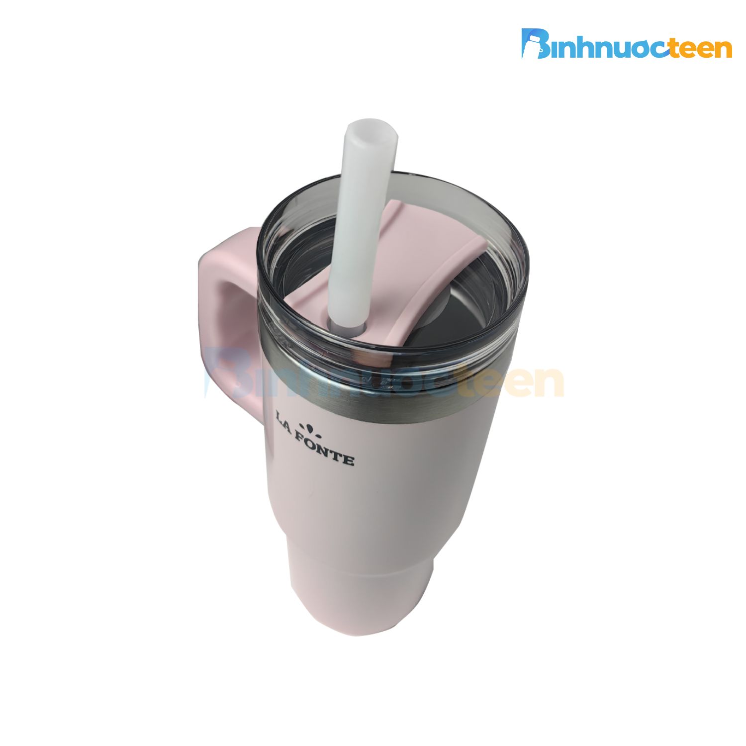 Ly Giữ Nhiệt La Fonte Kèm Ống Hút 530ml 014700-PIN - Binhnuocteen.com