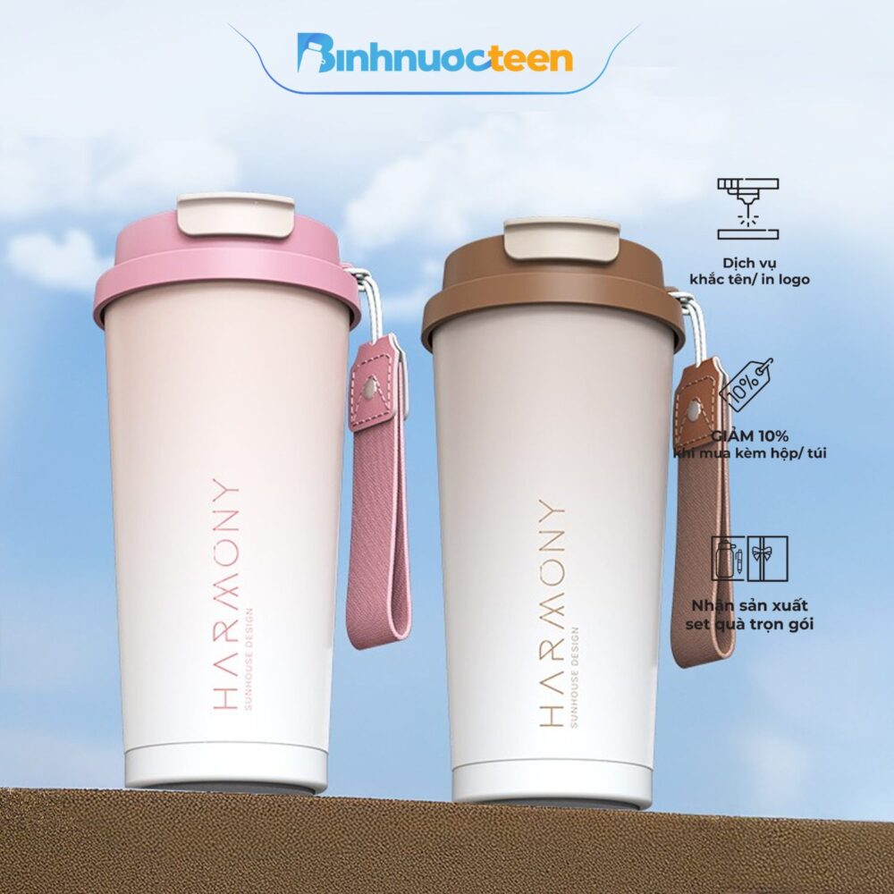 Bình giữ nhiệt Harmony 500ml Sunhouse KS-TU500H - Binhnuocteen.com
