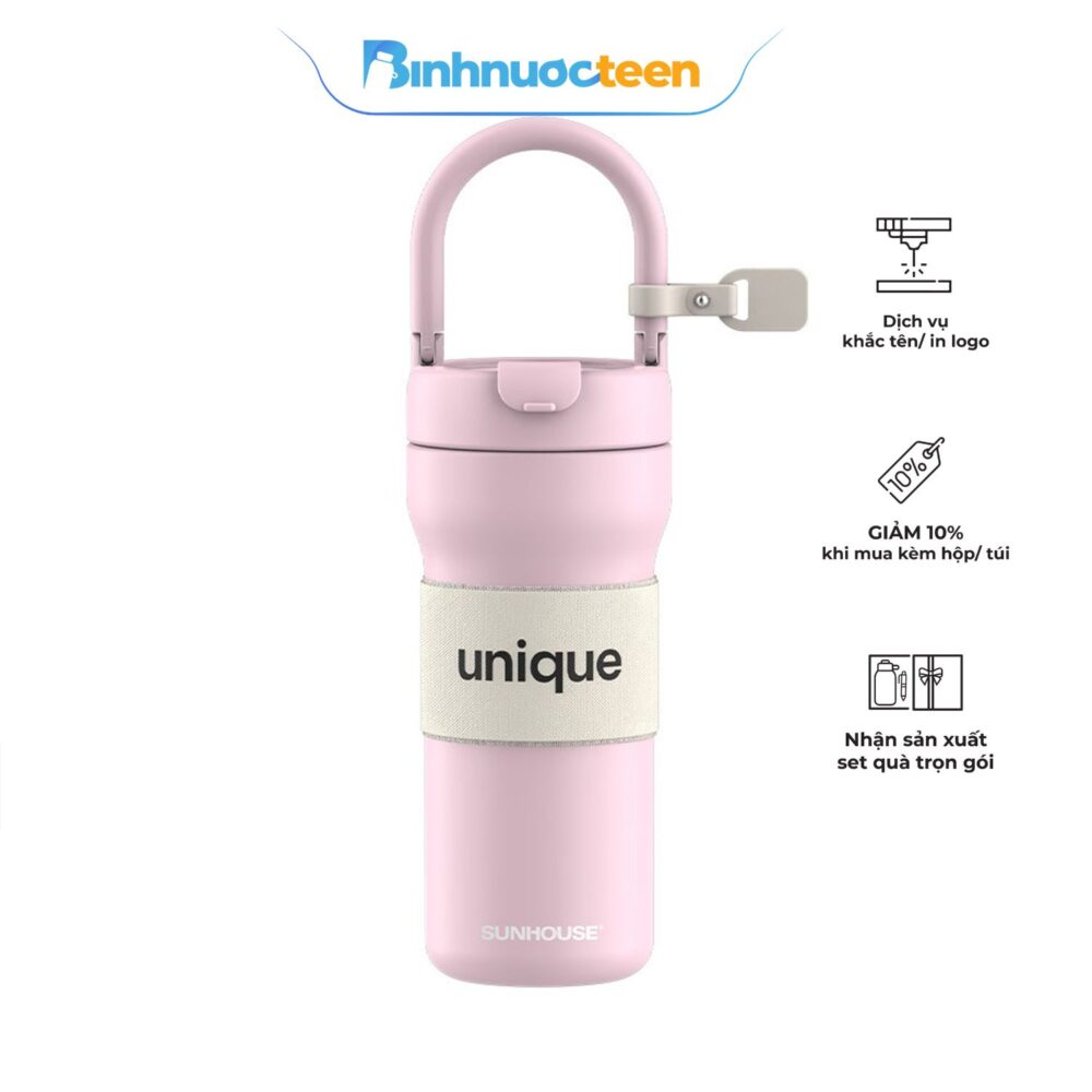 Bình giữ nhiệt Unique 720ml Sunhouse KS-TU720UP - Binhnuocteen.com
