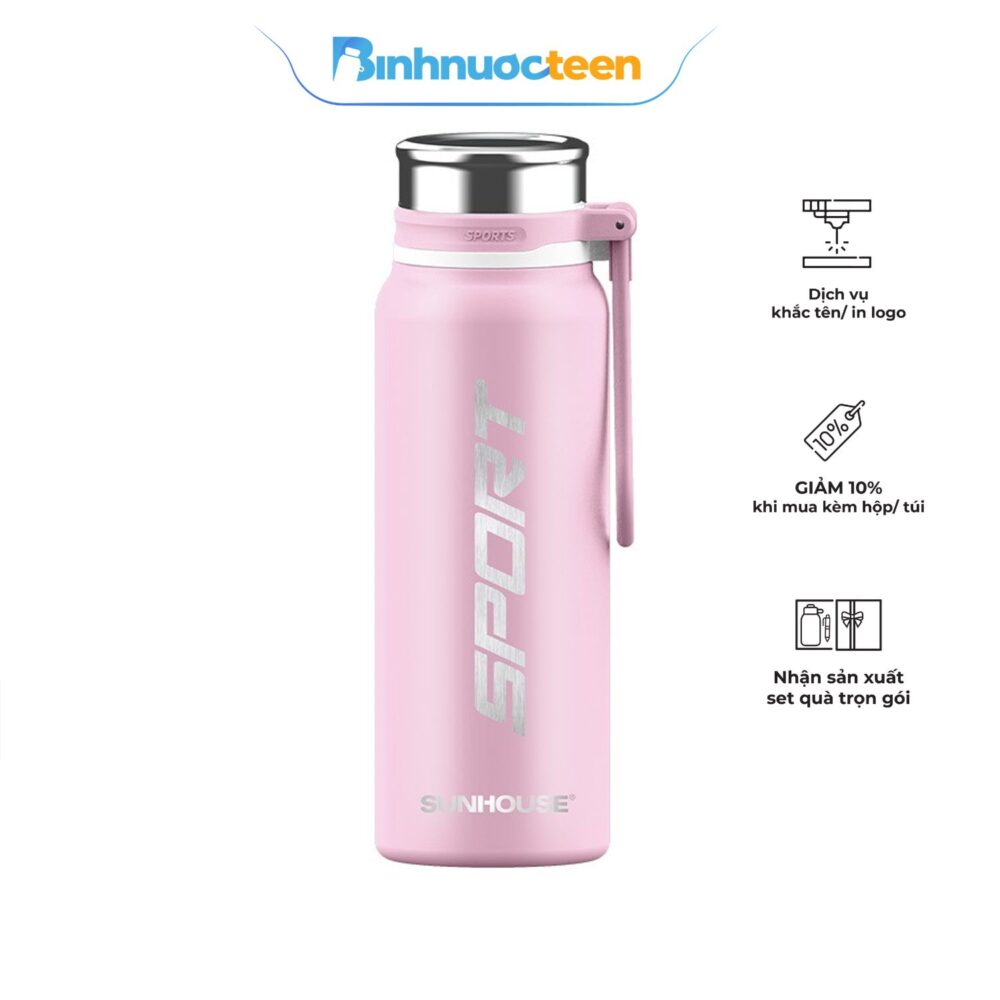 Bình giữ nhiệt Sport Core 830ml Sunhouse KS-TU830S - Binhnuocteen.com