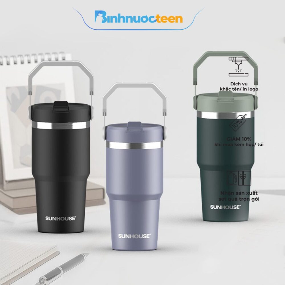 Bình giữ nhiệt City Drive 900ml Sunhouse KS-TU900C - Binhnuocteen.com