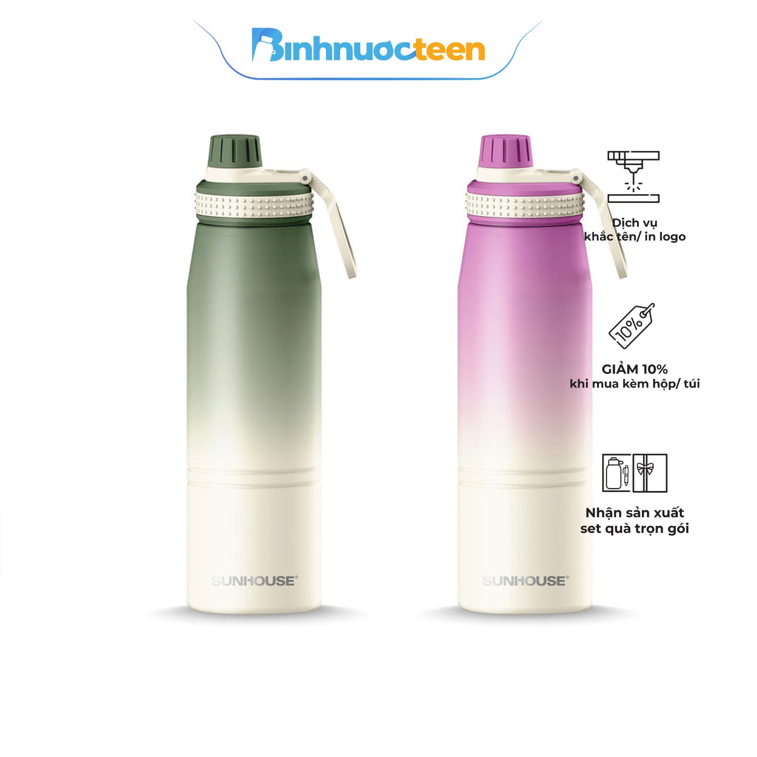 Bình giữ nhiệt Ignite 900ml Sunhouse KS-TU900I - Binhnuocteen.com