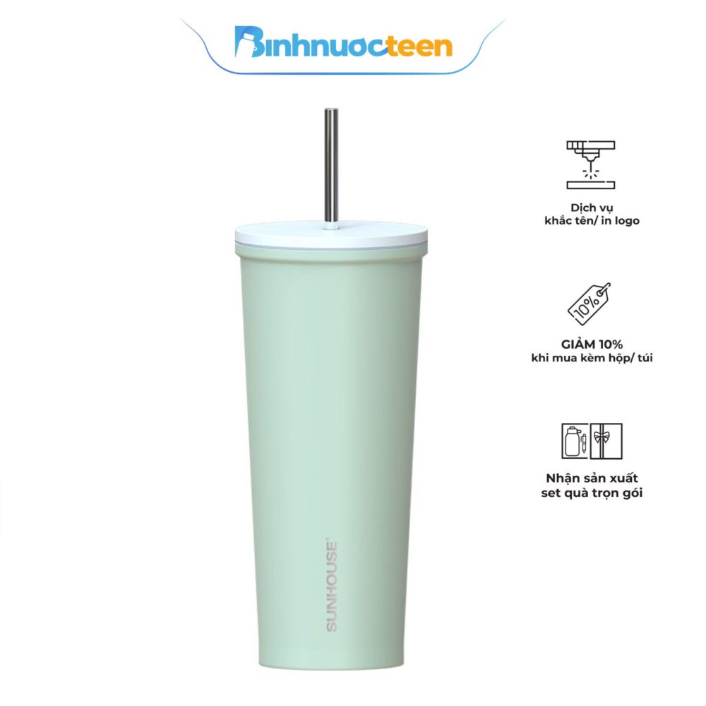 Bình ly giữ nhiệt Lightly 650ml Sunhouse KS-TU650L - Binhnuocteen.com